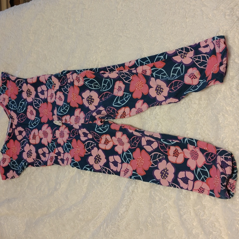 Floral Kids Dot Dot smile Jumpsuit - Pink and Blue - Picture 2 of 3